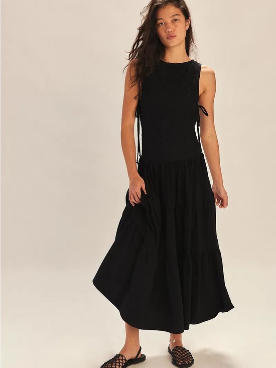 Free People Dresses & Skirts - Free People Sterling Maxi Dress Black XS NWOT